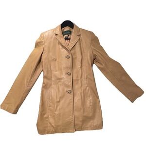 DANIER Carmel Stylish Genuine Chic Leather Jacket Blazer US Size8 Canada Made